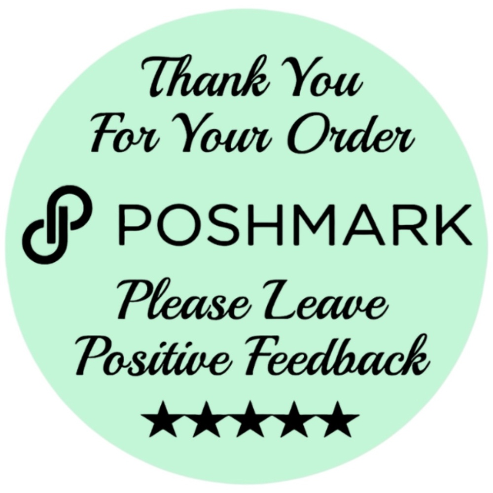 Thank You For Your Poshmark Purchase Labels Stickers 12 colors to choose from - Picture 12 of 14